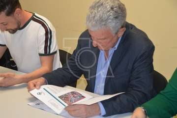 Reunión de los candidatos nacionalistas (NC) con la directiva del colectivo vecinal del Valle de los Nueve (Foto TA)